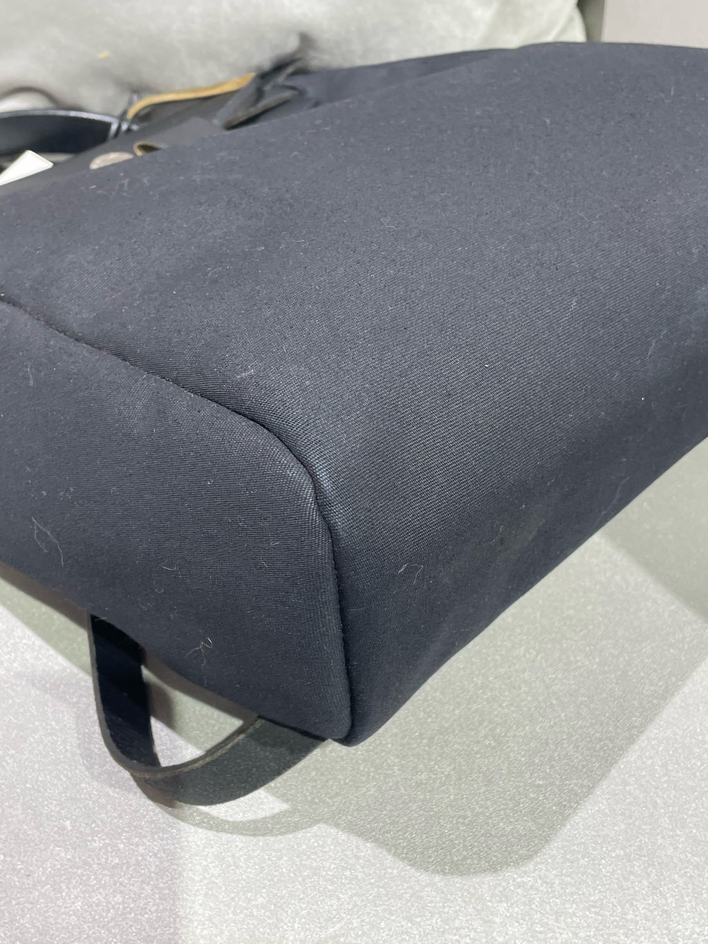 Hermes Canvas Black Backpack