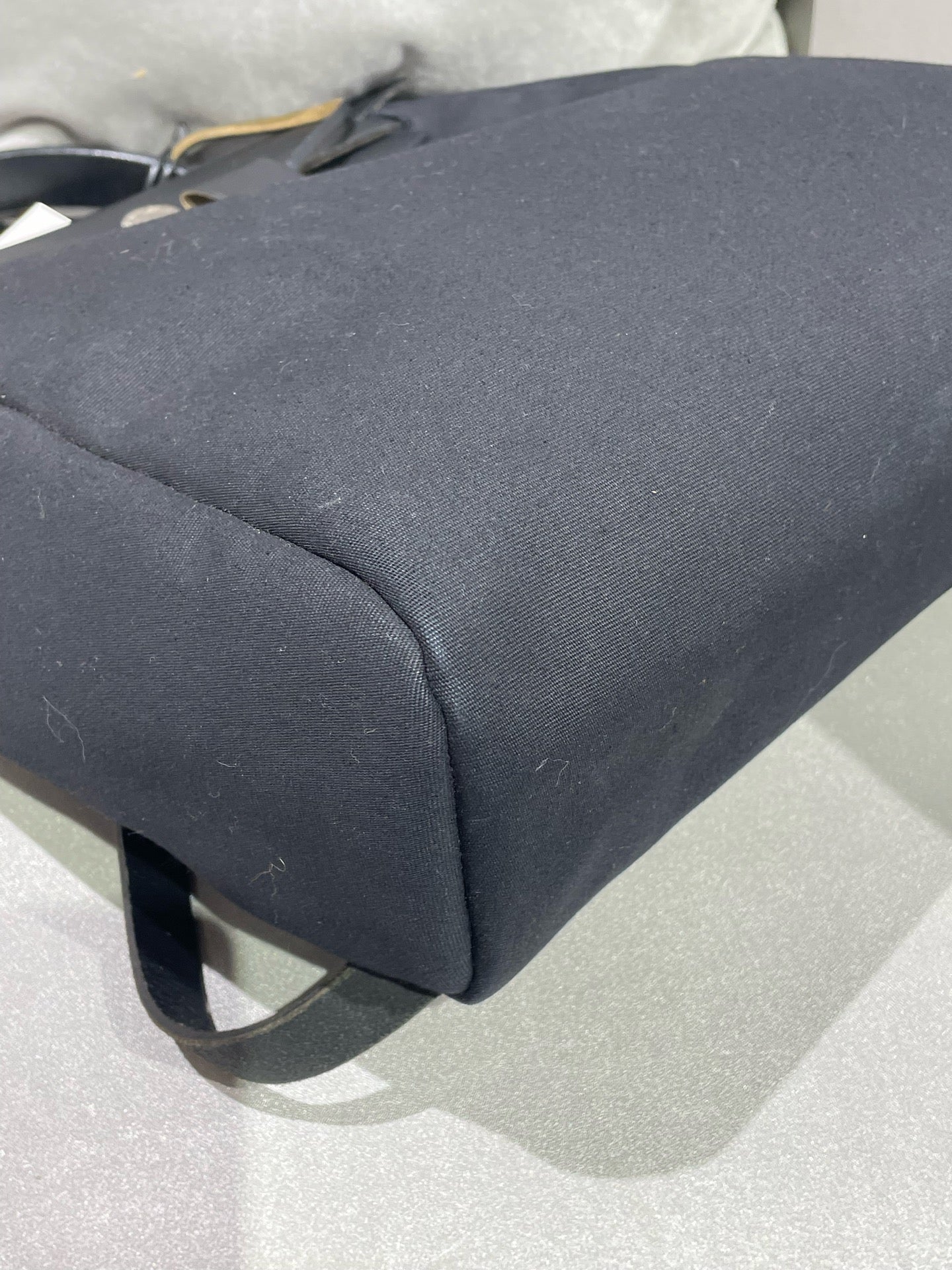 Hermes Canvas Black Backpack