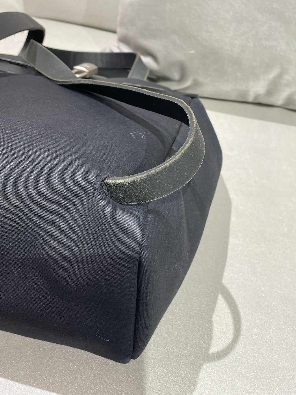 Hermes Canvas Black Backpack