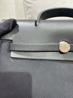 Hermes Canvas Black Backpack