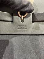Hermes Canvas Black Backpack