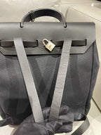 Hermes Canvas Black Backpack