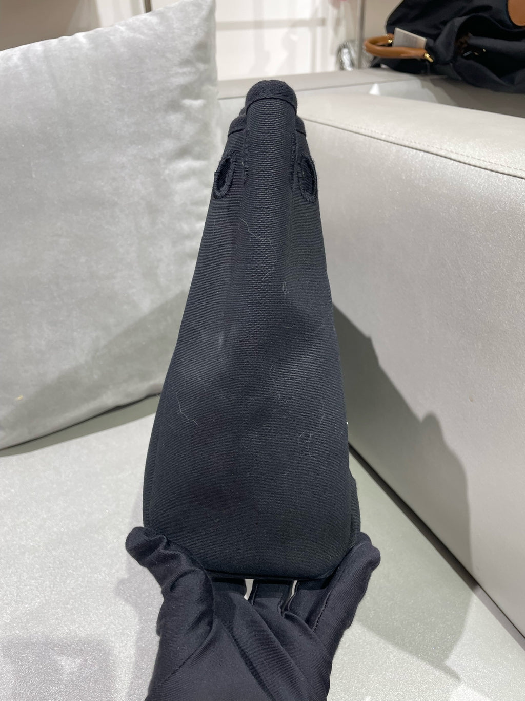 Hermes Canvas Black Backpack