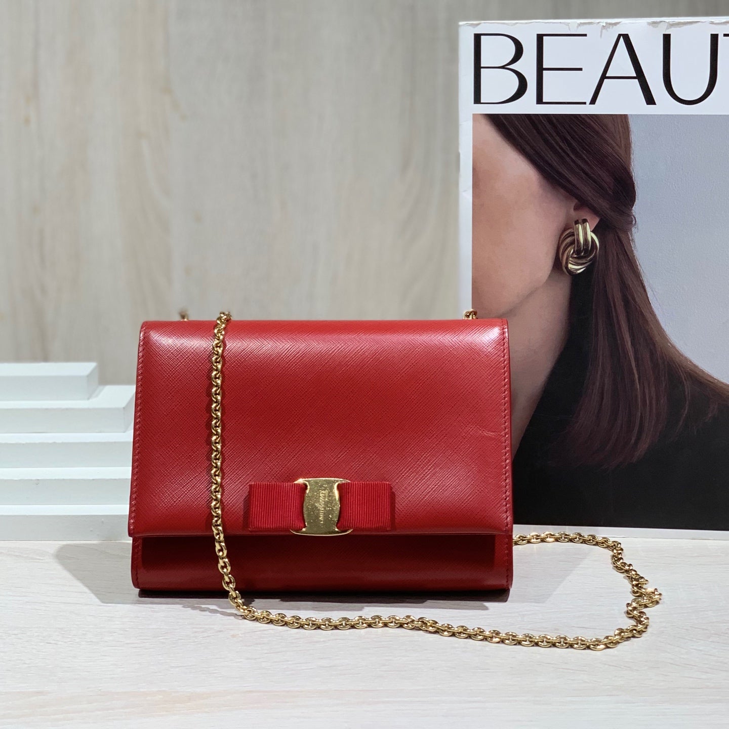 Salvatore Ferragamo Red Crossbody