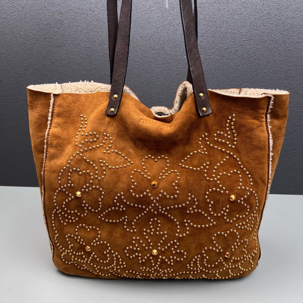 Miu Miu Alcantara Tote