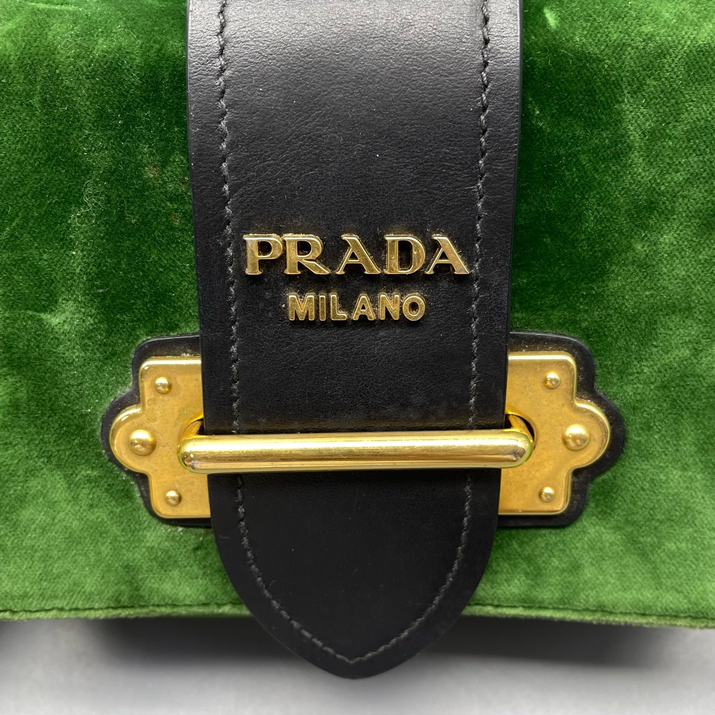 Prada Velvet Green Belt Bag & Fanny Pack