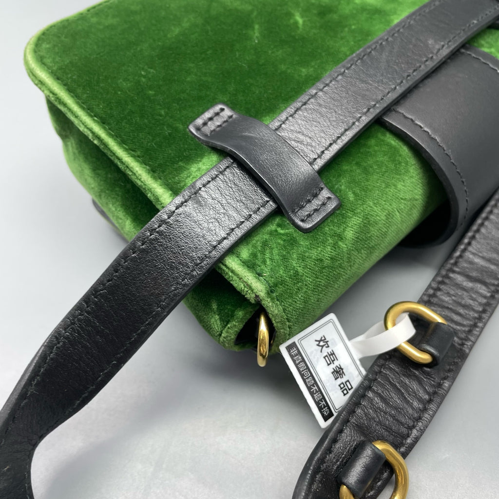 Prada Velvet Green Belt Bag & Fanny Pack
