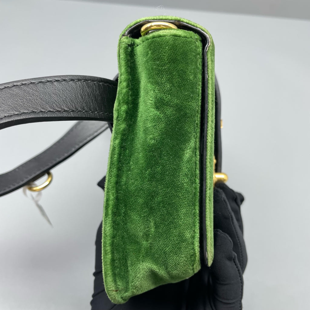 Prada Velvet Green Belt Bag & Fanny Pack