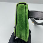 Prada Velvet Green Belt Bag & Fanny Pack