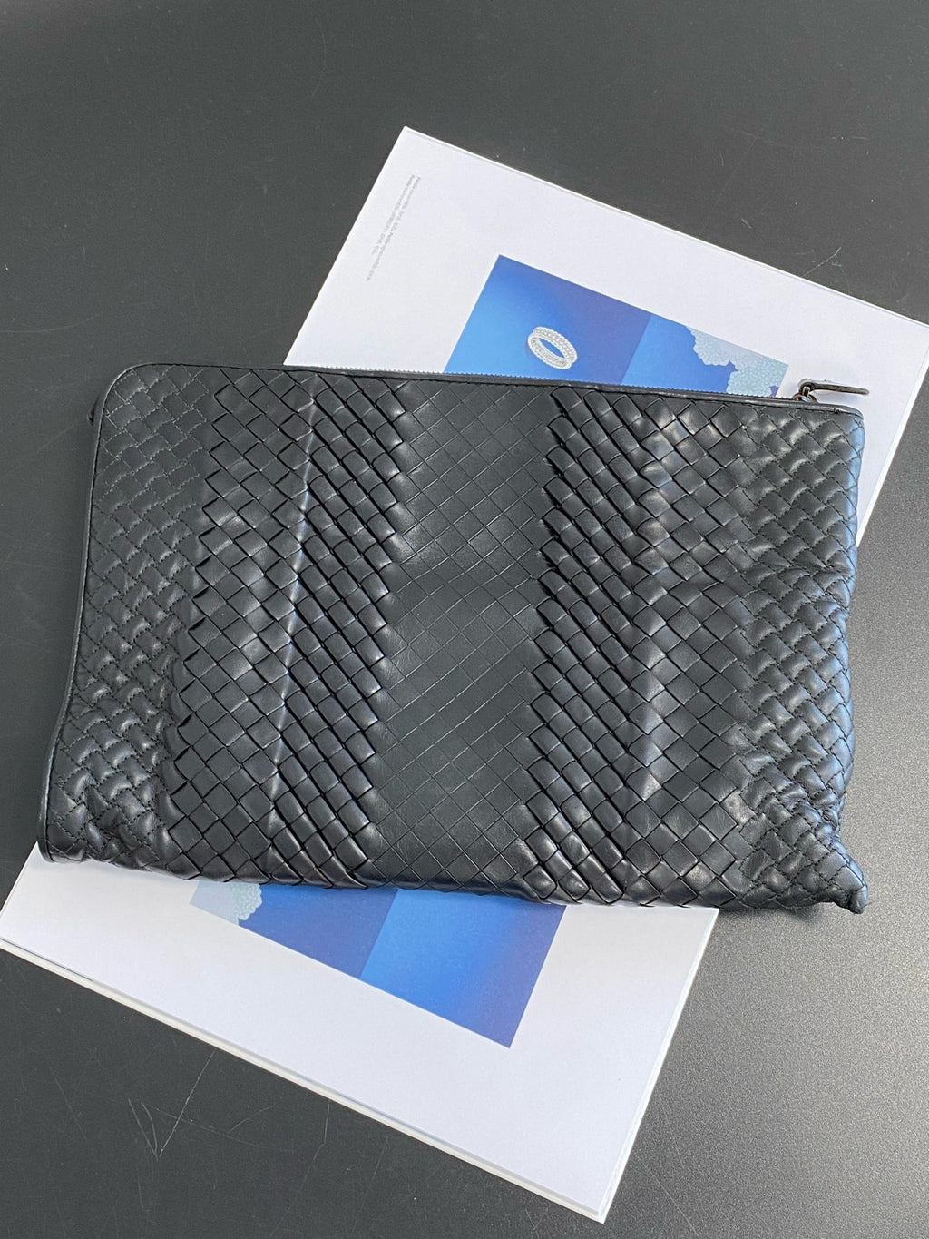 Bottega Veneta Leather Black Clutch 472578VANY01908
