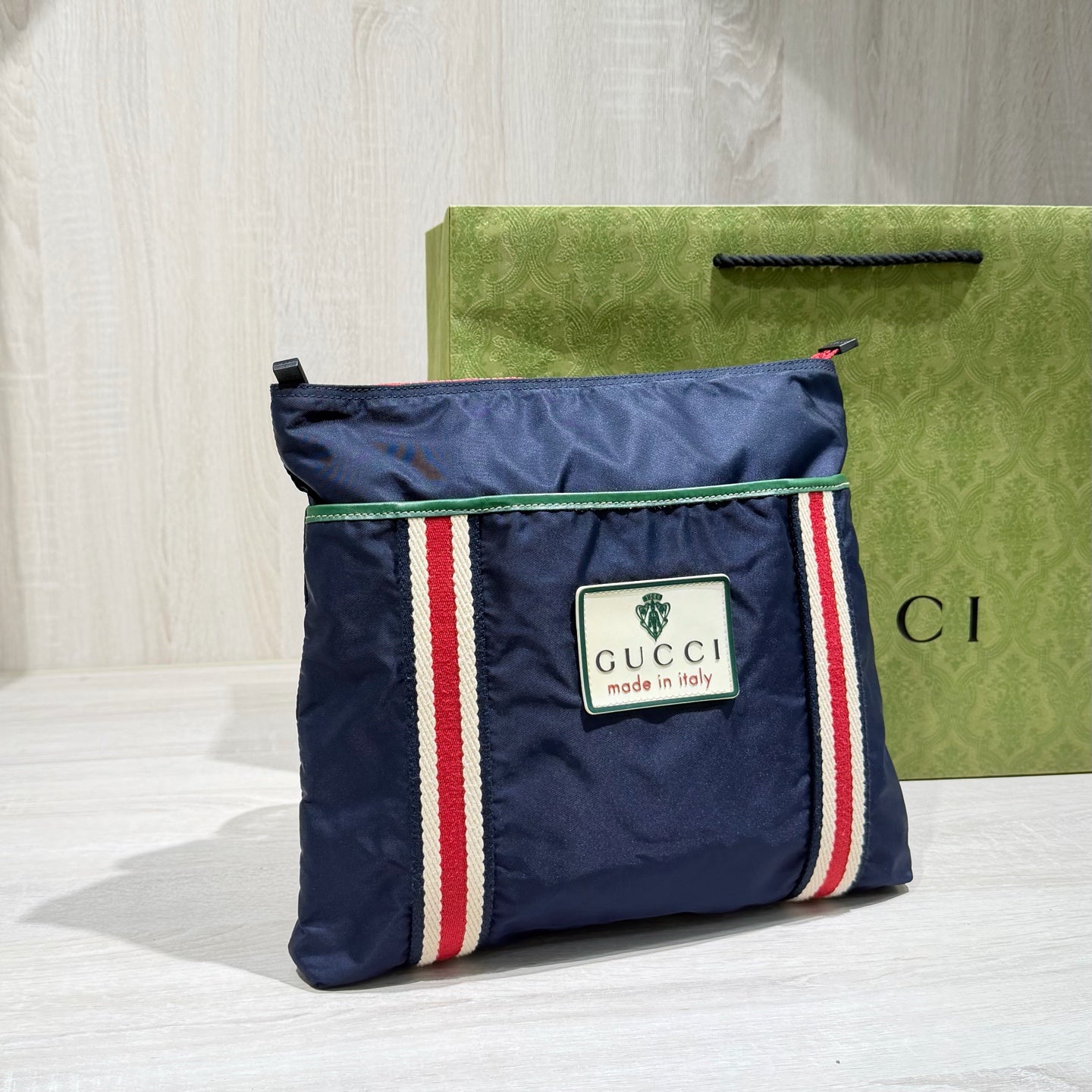 Gucci Cordura Blue Crossbody