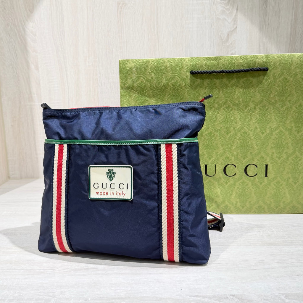 Gucci Cordura Blue Crossbody
