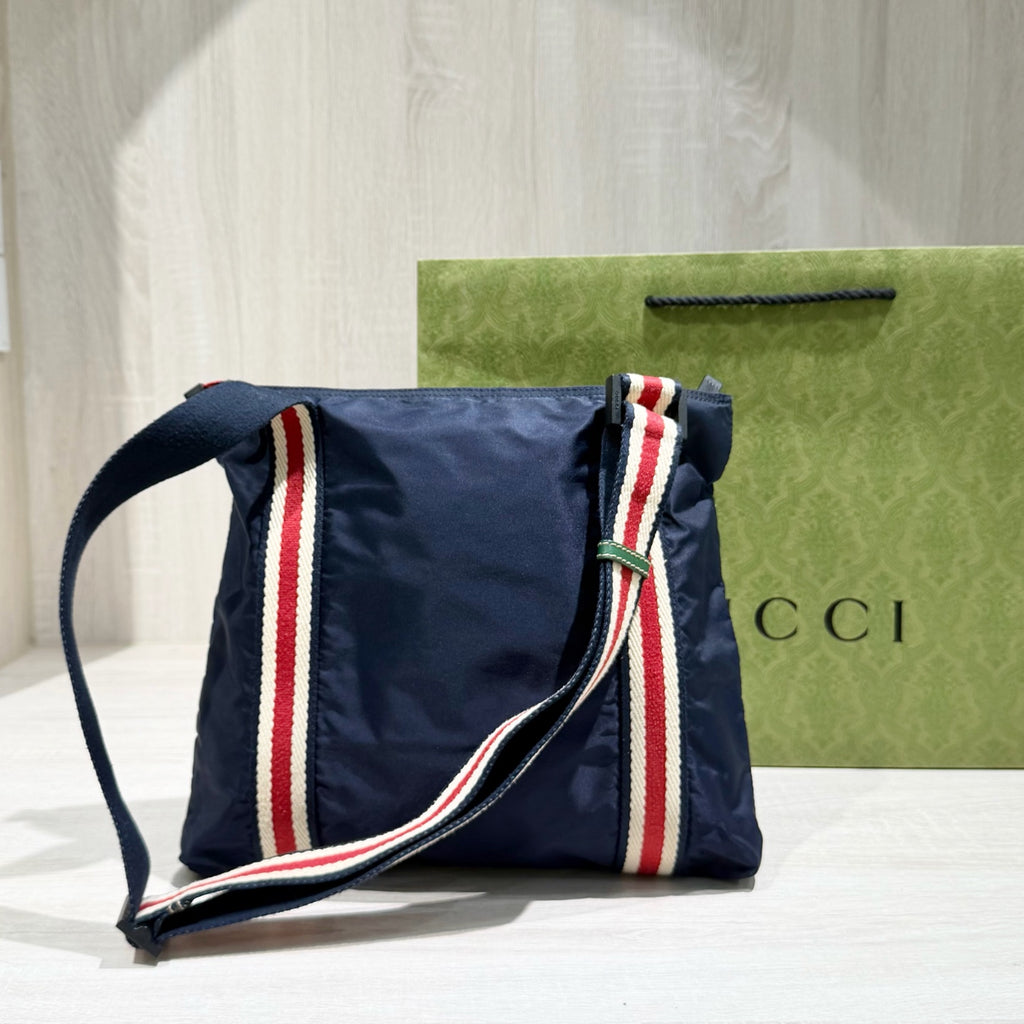 Gucci Cordura Blue Crossbody