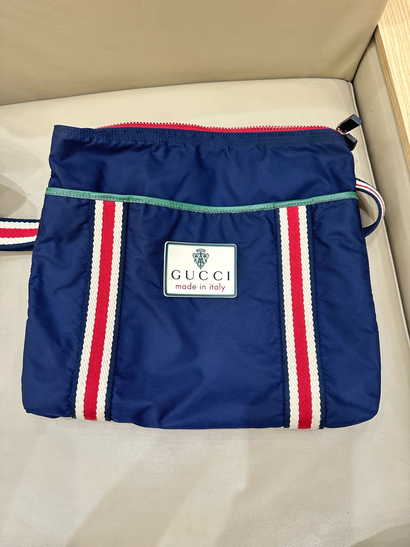 Gucci Cordura Blue Crossbody