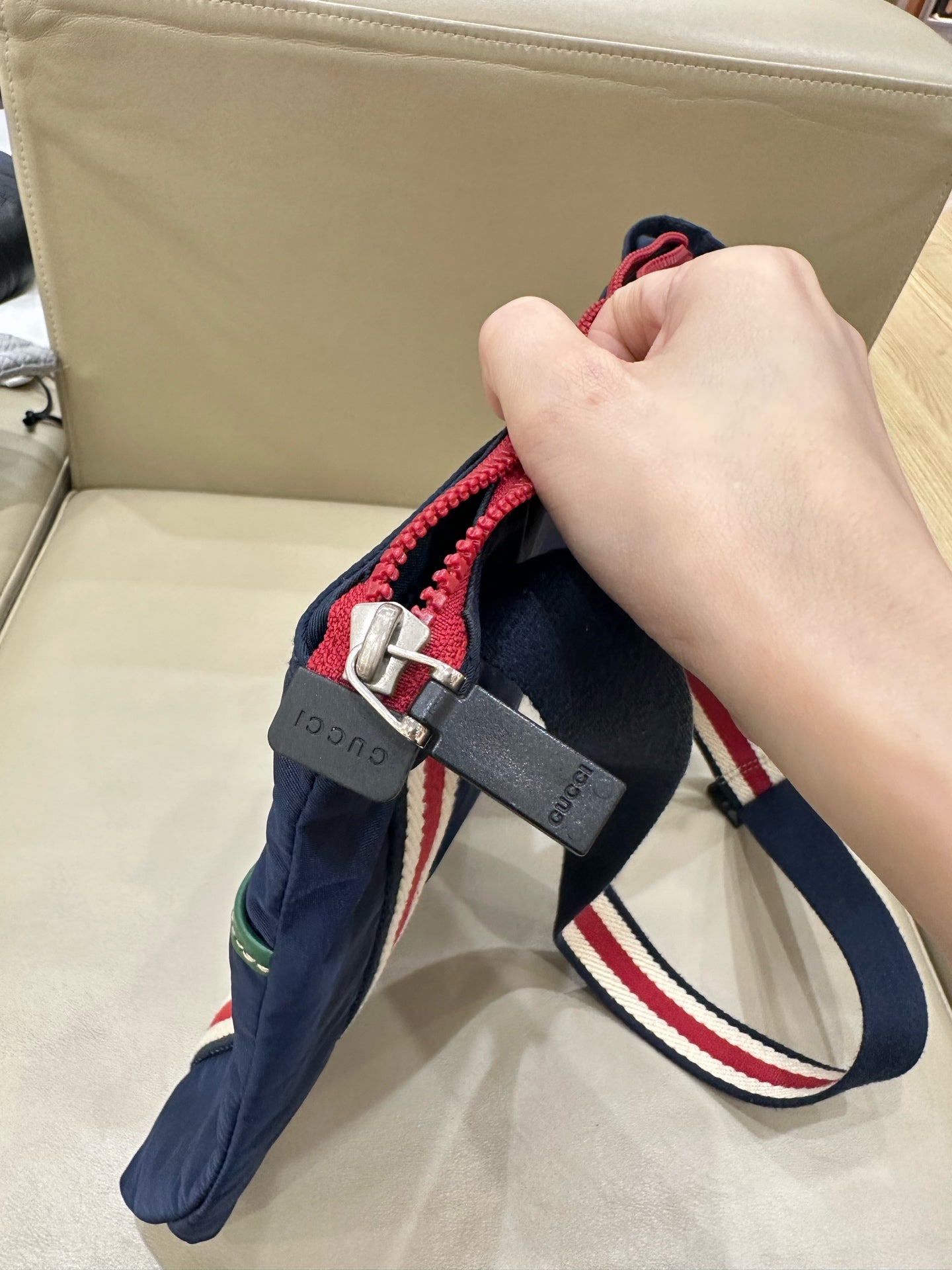 Gucci Cordura Blue Crossbody