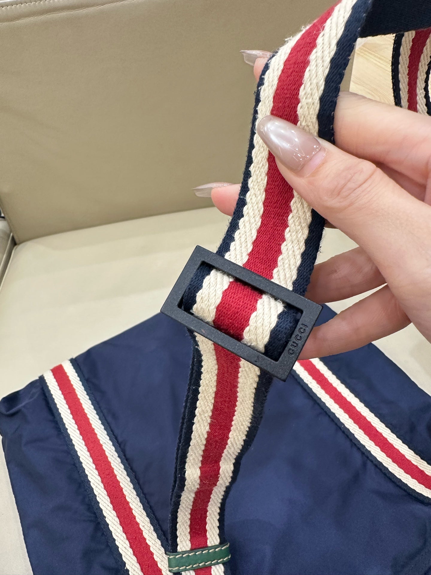 Gucci Cordura Blue Crossbody
