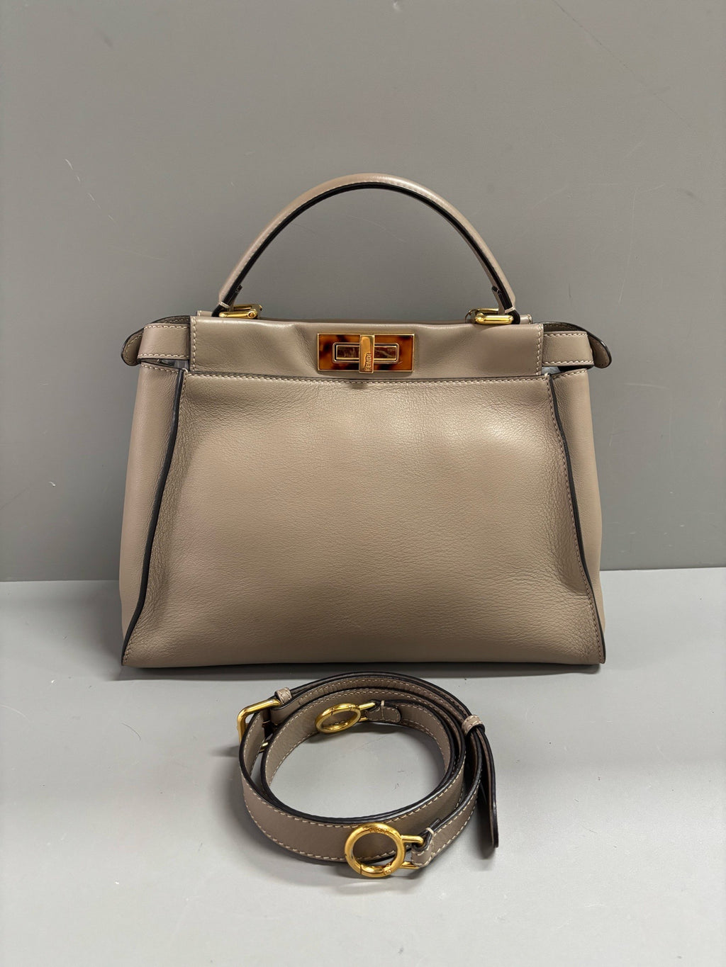 Fendi Gray Crossbody