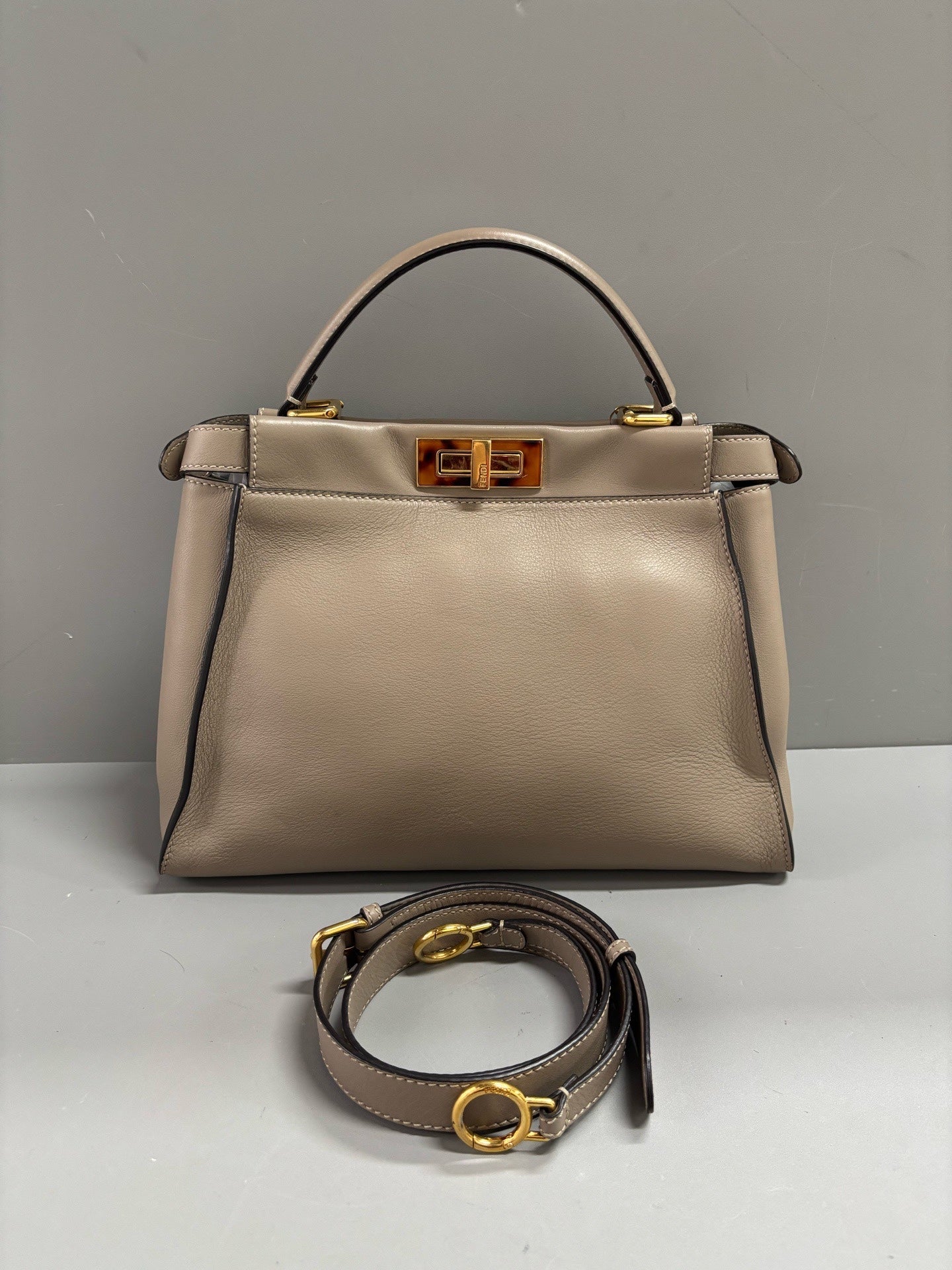 Fendi Gray Crossbody