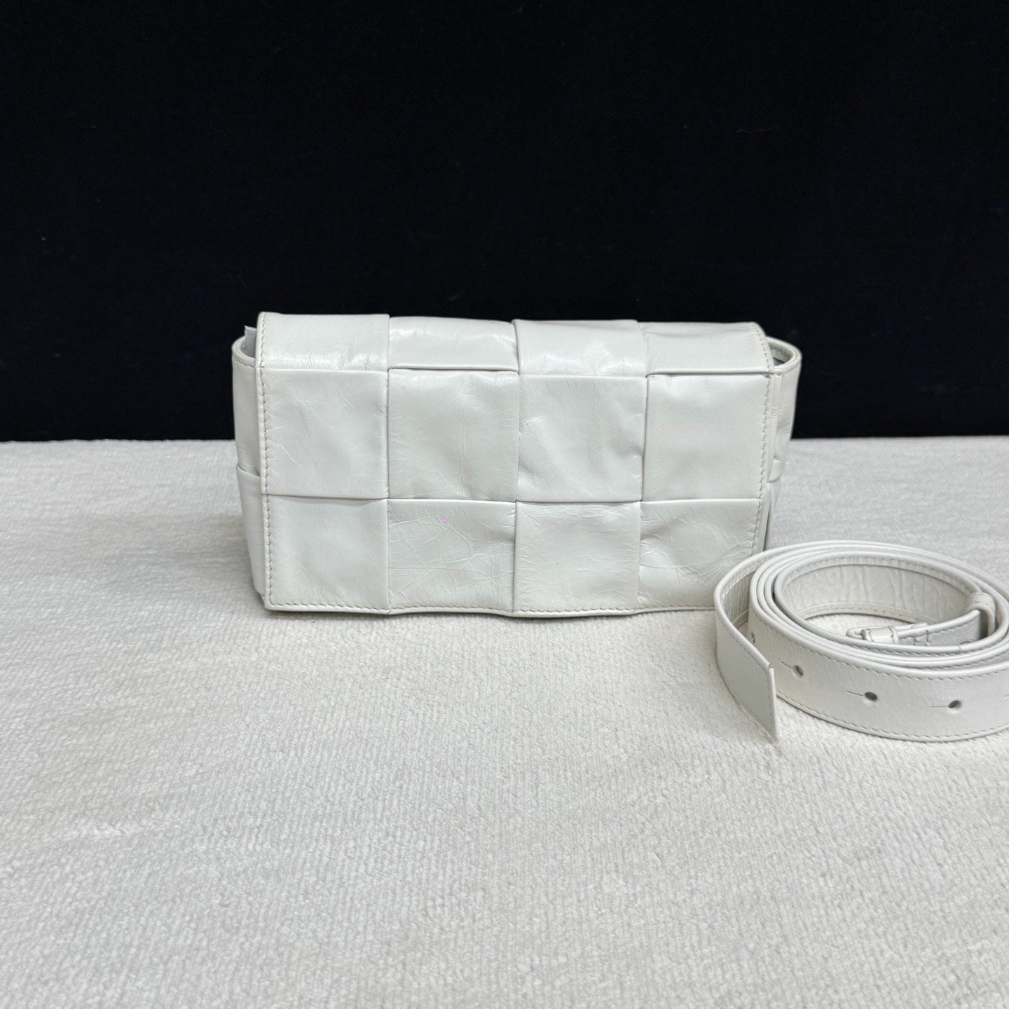 Bottega Veneta White Crossbody