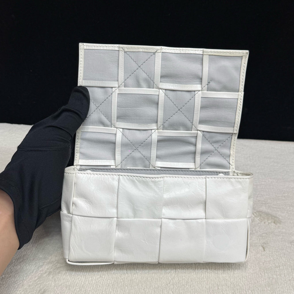 Bottega Veneta White Crossbody