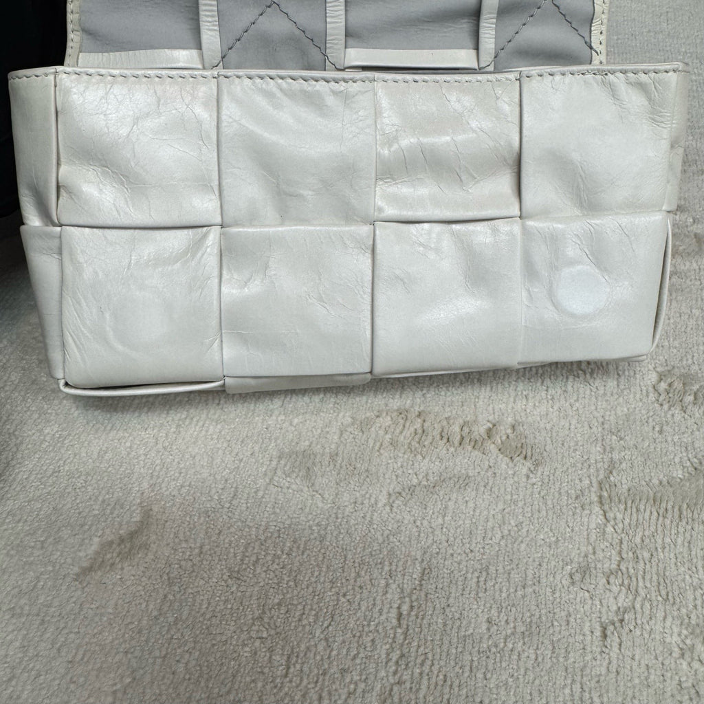Bottega Veneta White Crossbody