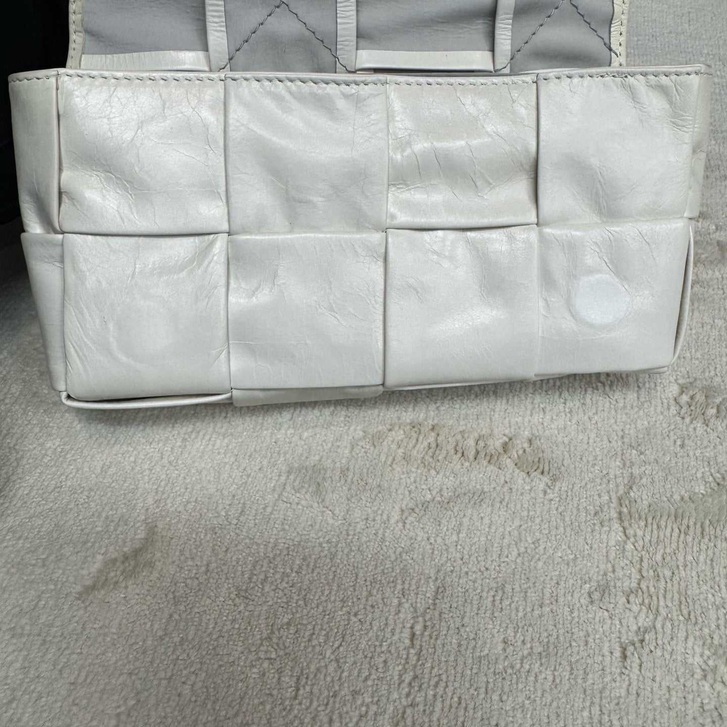 Bottega Veneta White Crossbody
