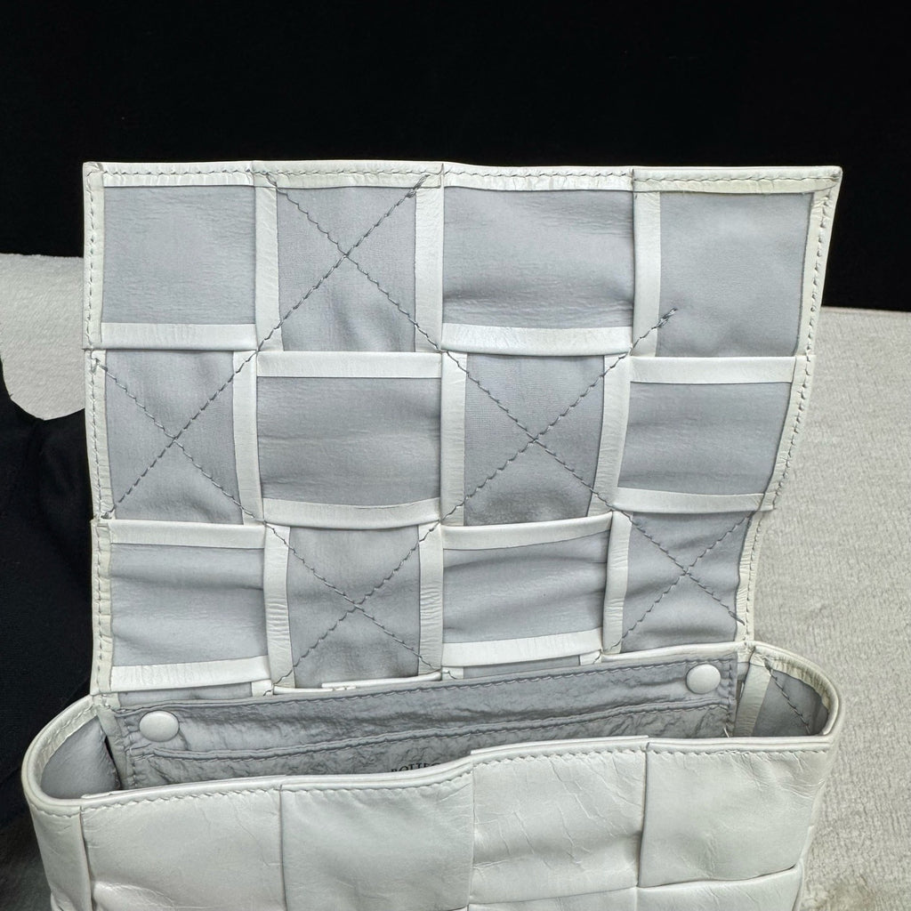 Bottega Veneta White Crossbody