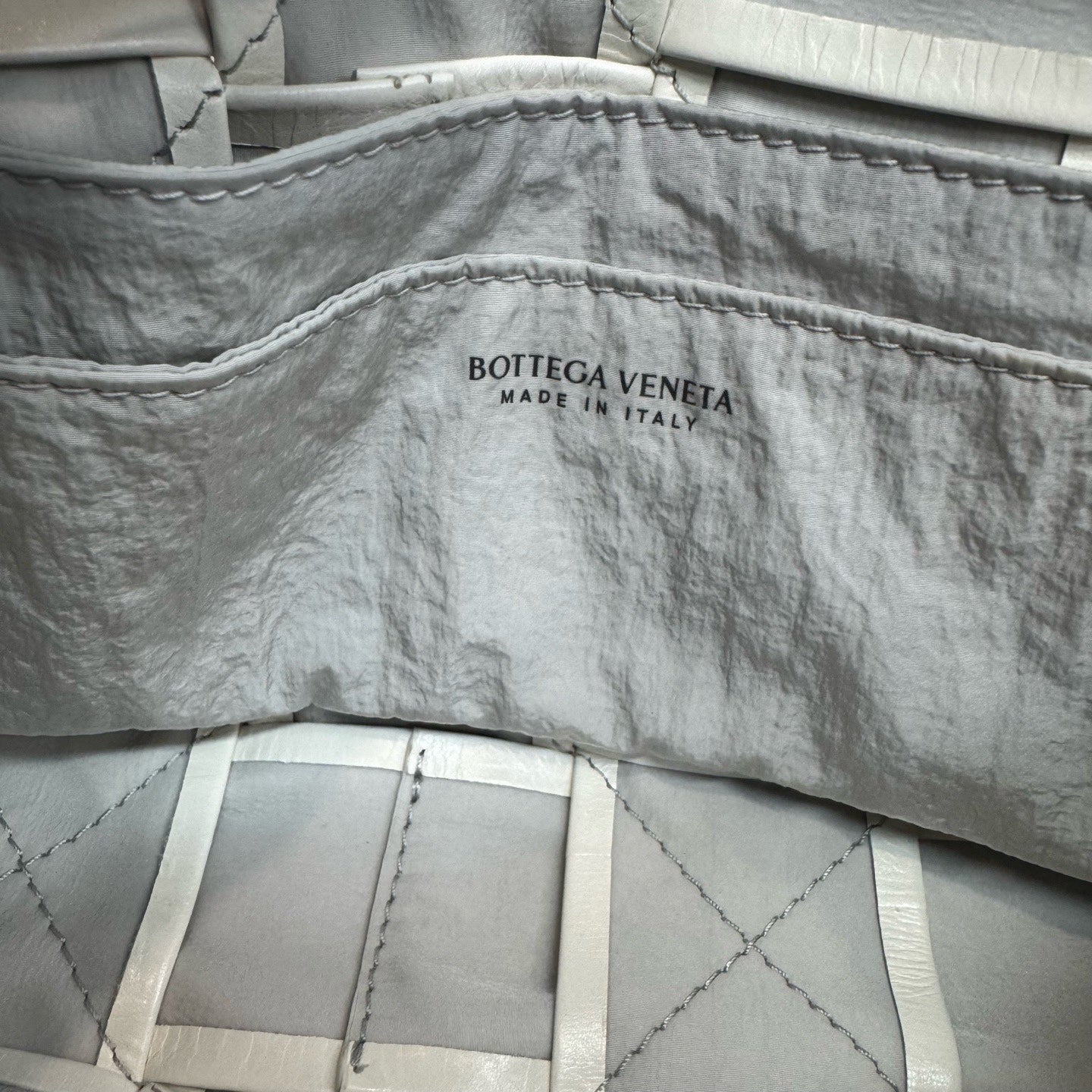 Bottega Veneta White Crossbody