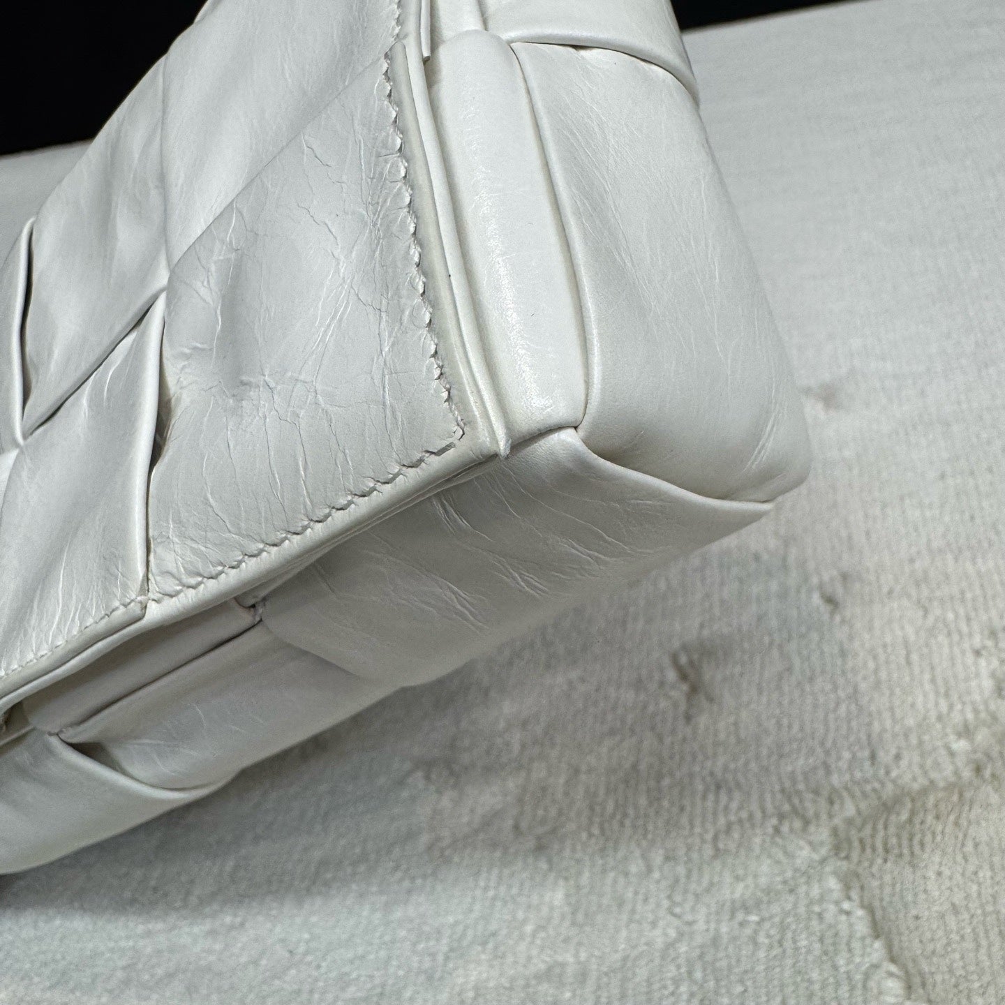 Bottega Veneta White Crossbody