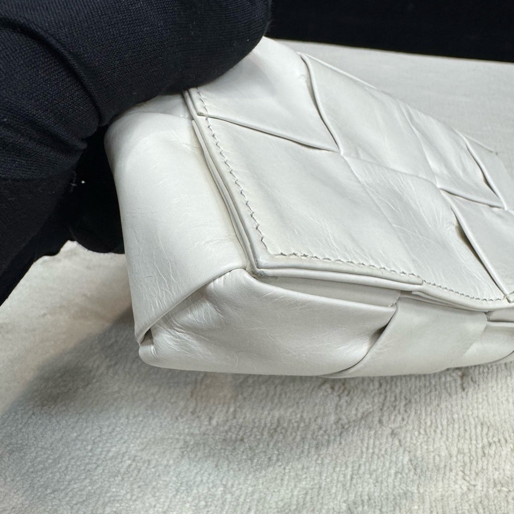 Bottega Veneta White Crossbody