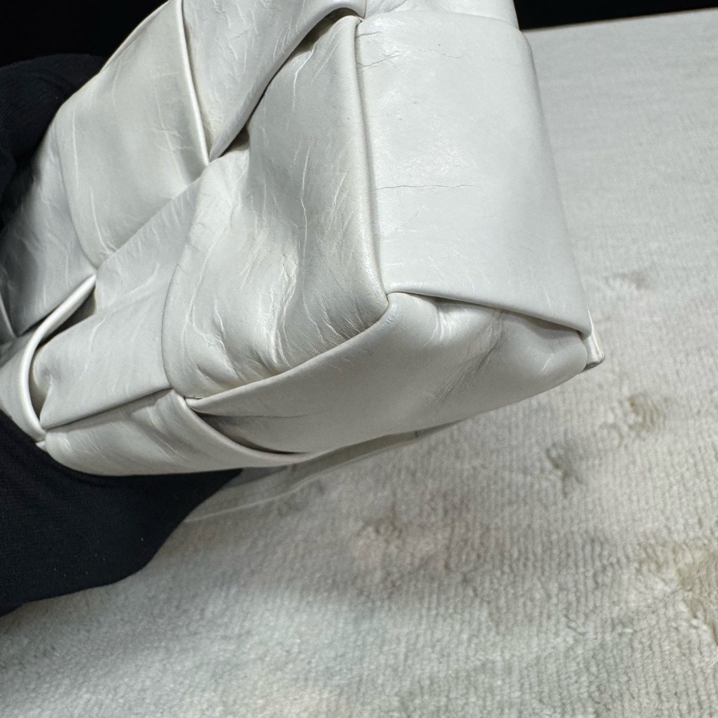 Bottega Veneta White Crossbody