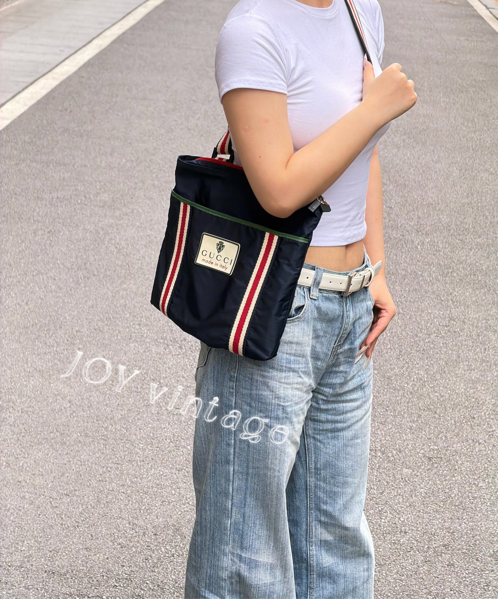 Gucci Cordura Blue Crossbody