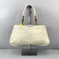 Bottega Veneta White Satchel