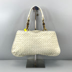 Bottega Veneta White Satchel