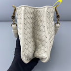 Bottega Veneta White Satchel