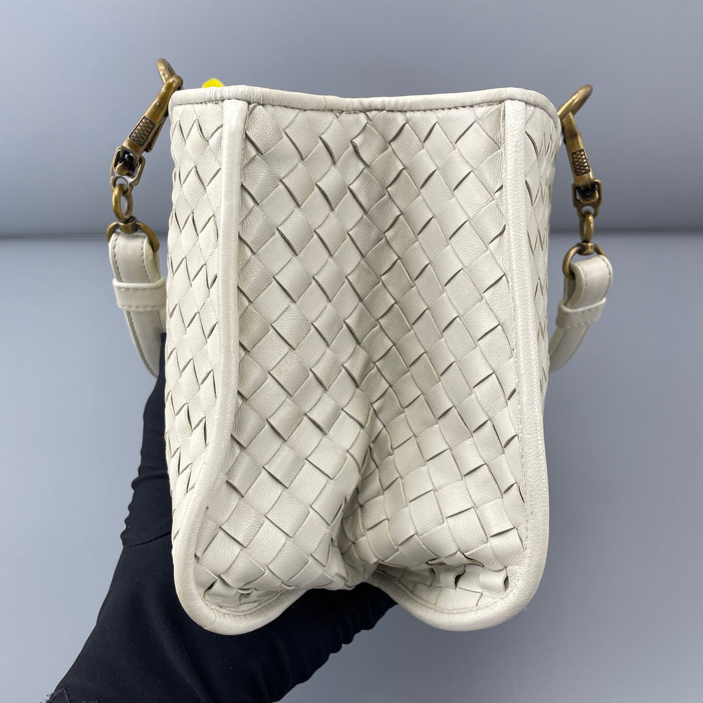 Bottega Veneta White Satchel