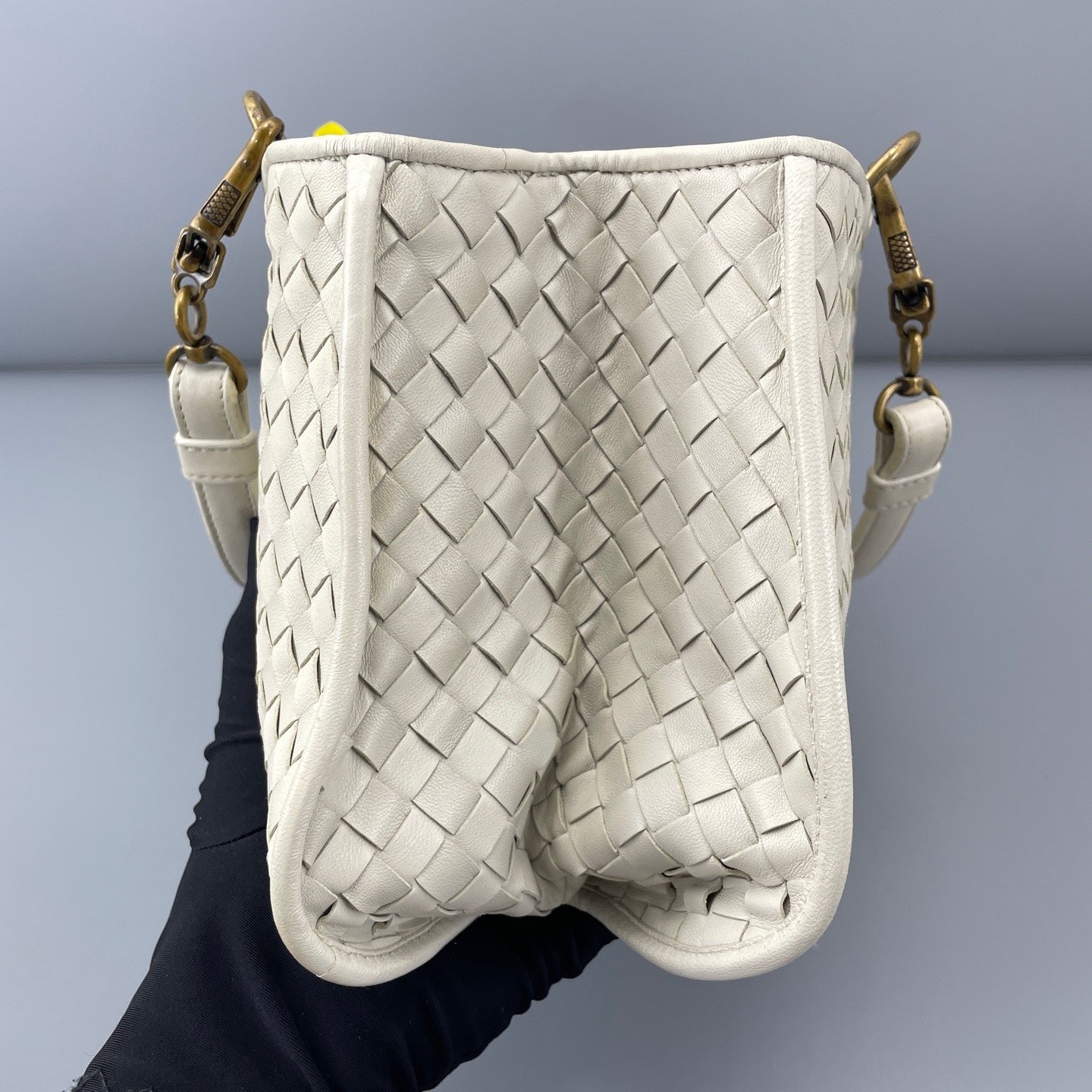 Bottega Veneta White Satchel