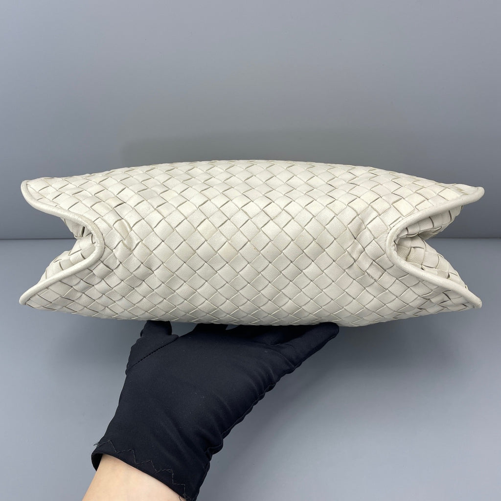 Bottega Veneta White Satchel