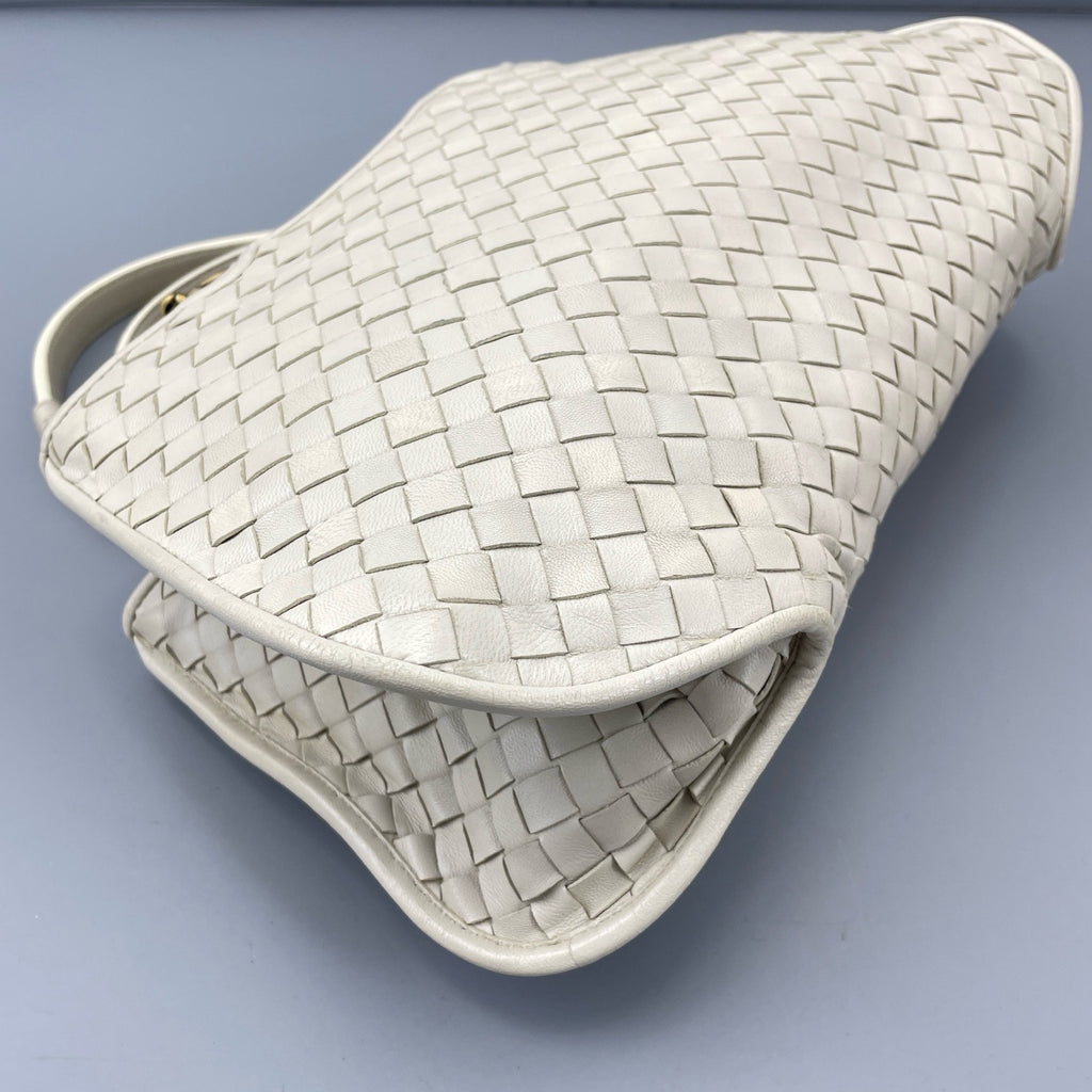 Bottega Veneta White Satchel