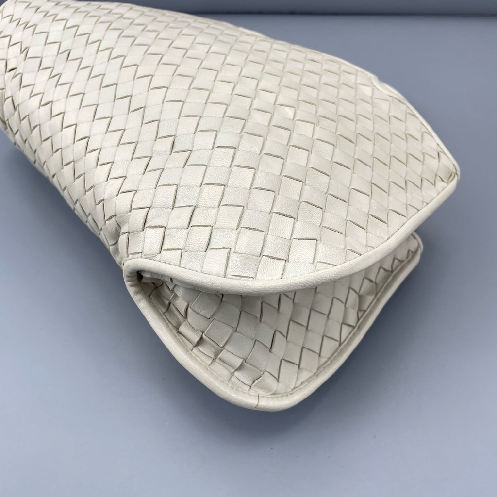 Bottega Veneta White Satchel