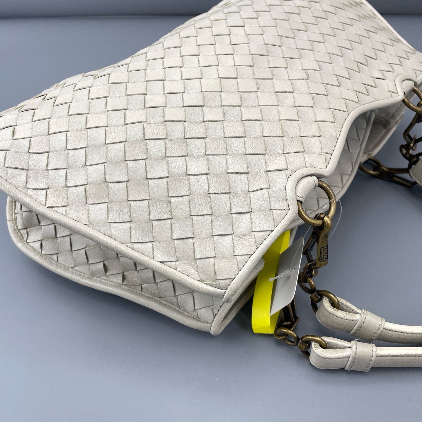 Bottega Veneta White Satchel