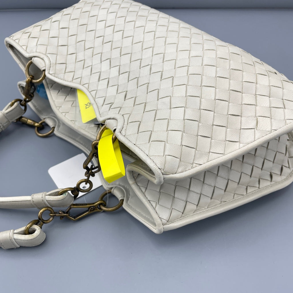 Bottega Veneta White Satchel