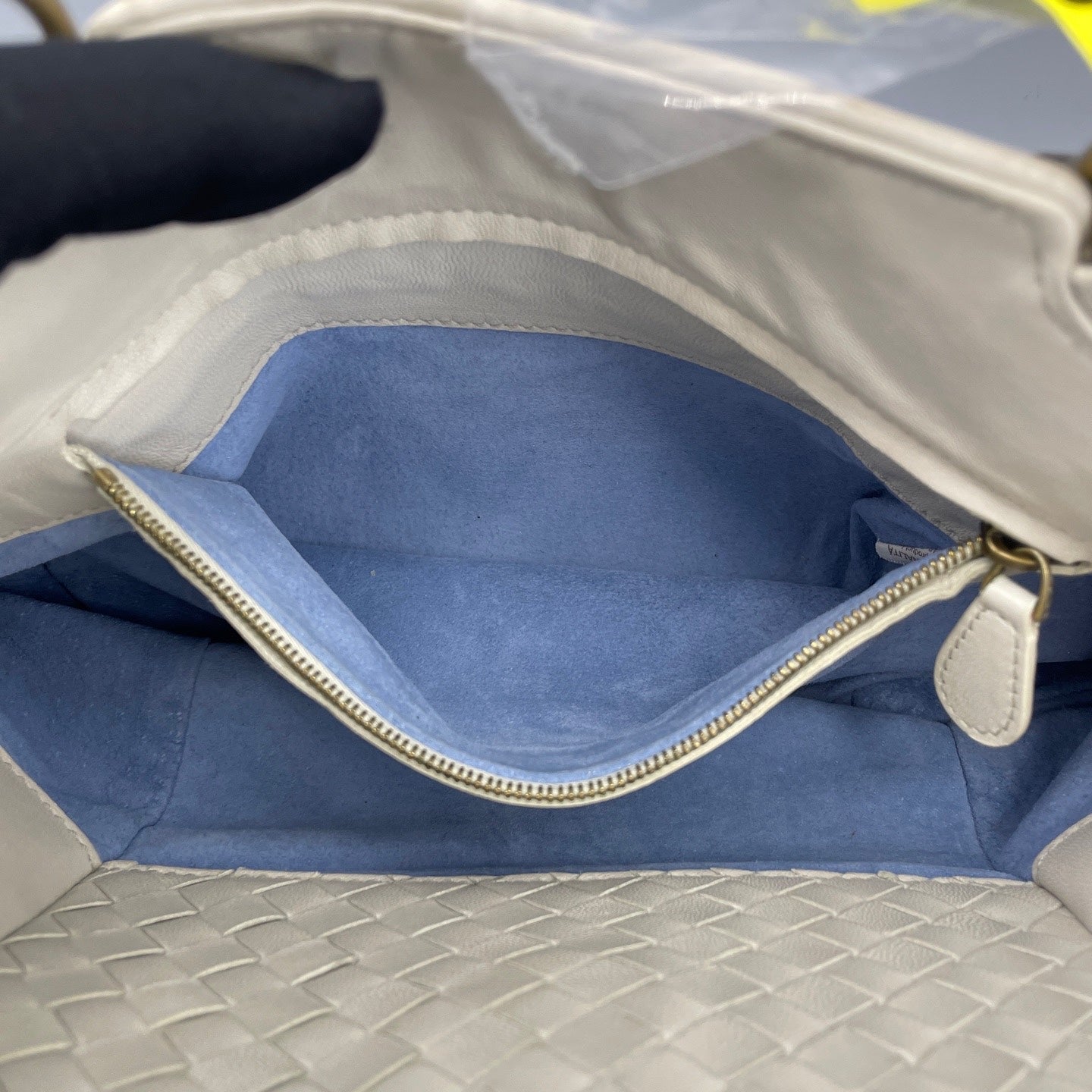 Bottega Veneta White Satchel