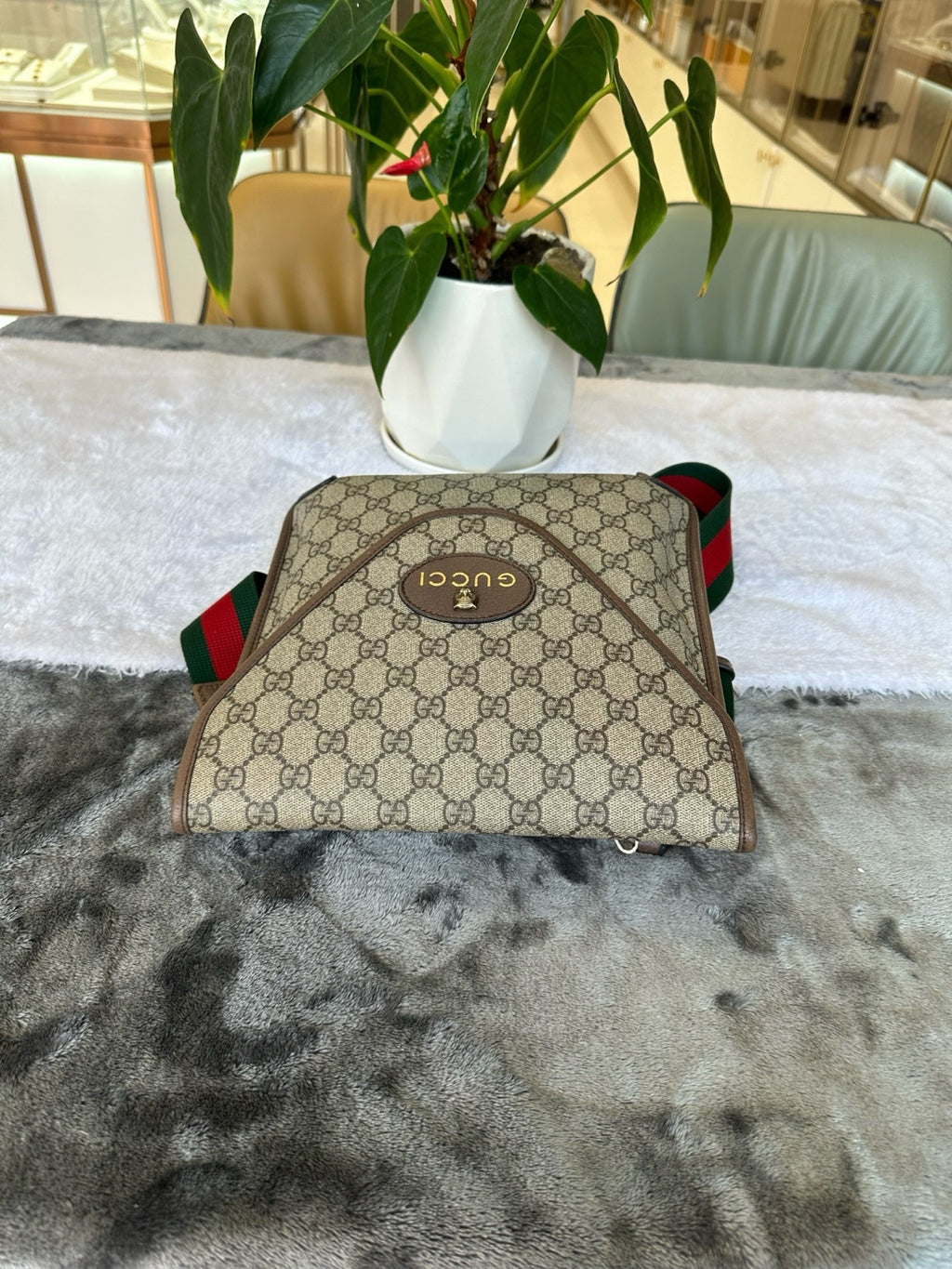 Gucci Canvas Beige Messenger Bag 5986049C2VT8745