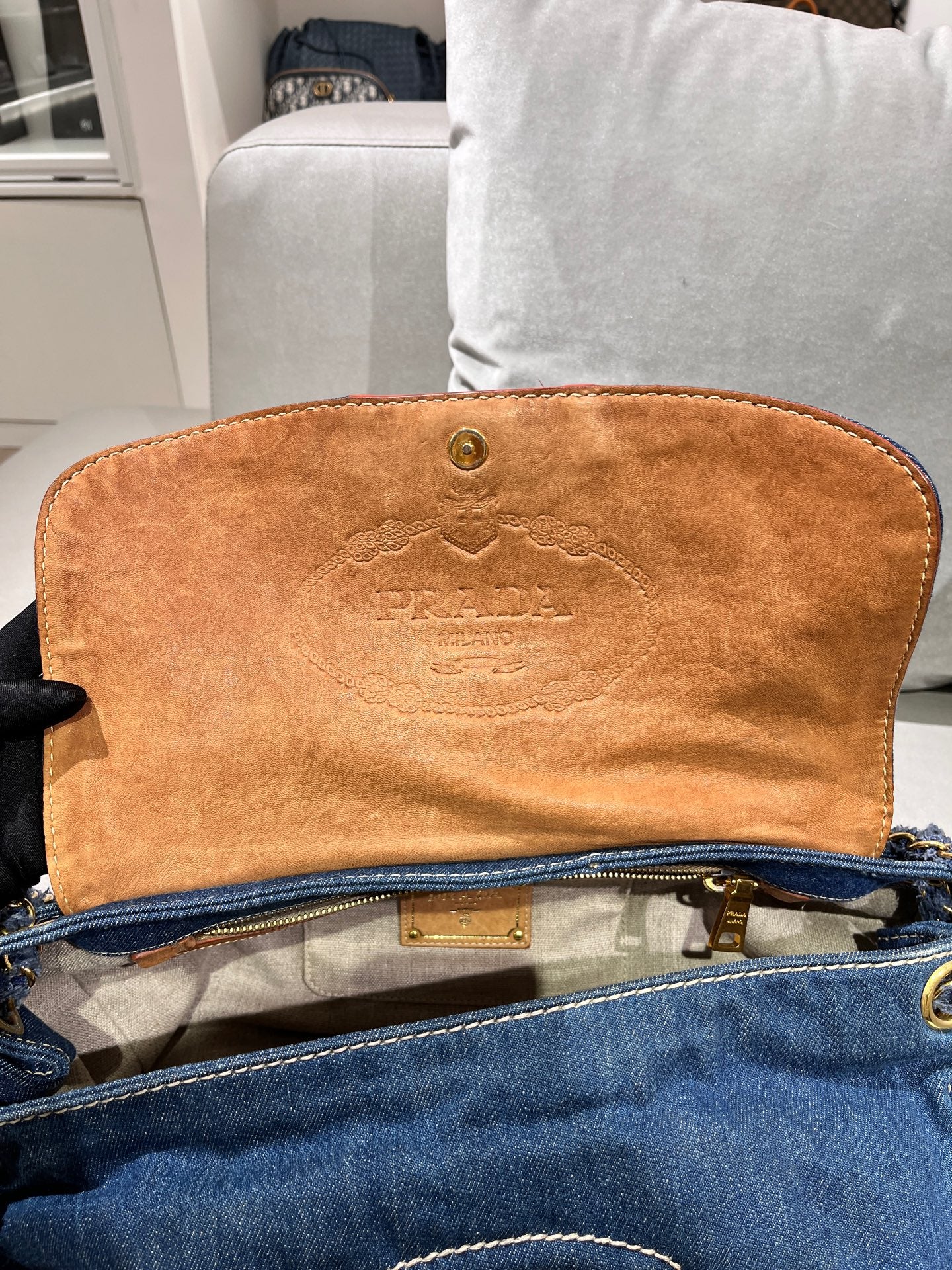 Prada Blue Crossbody