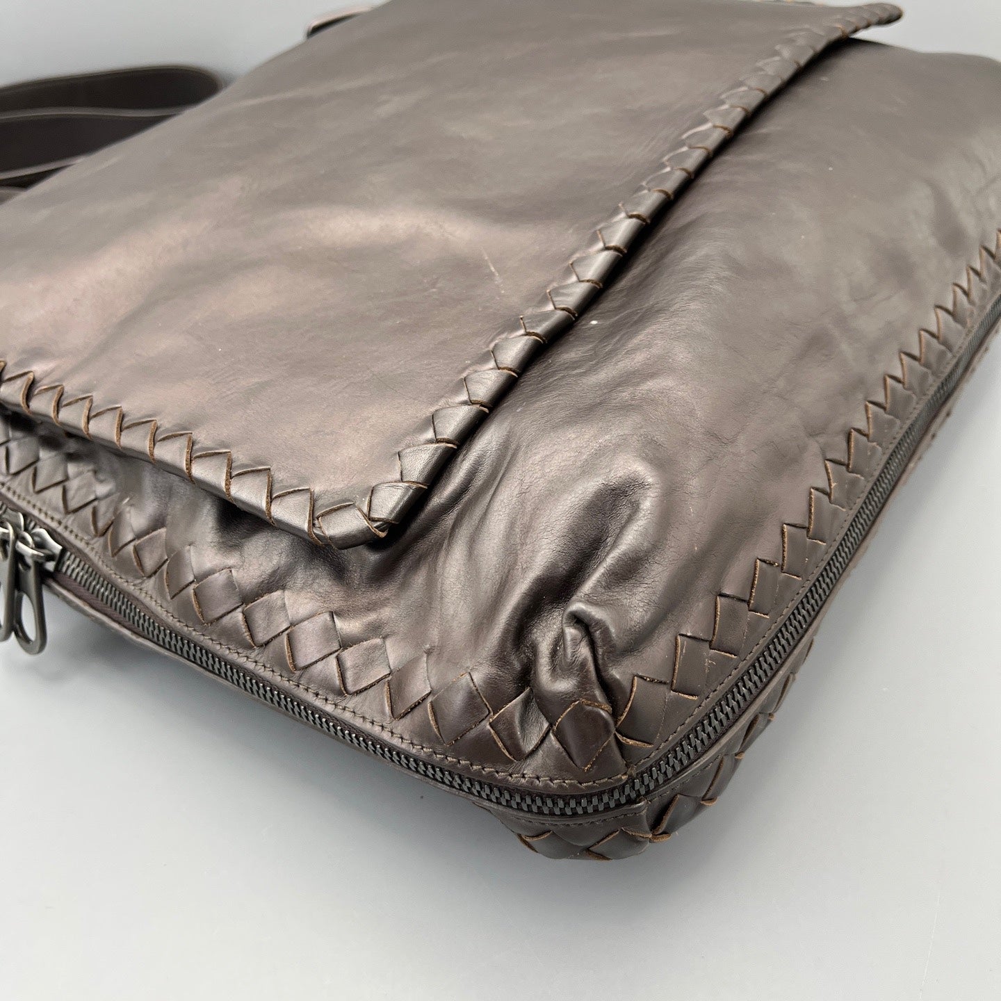 Bottega Veneta Brown Messenger Bag