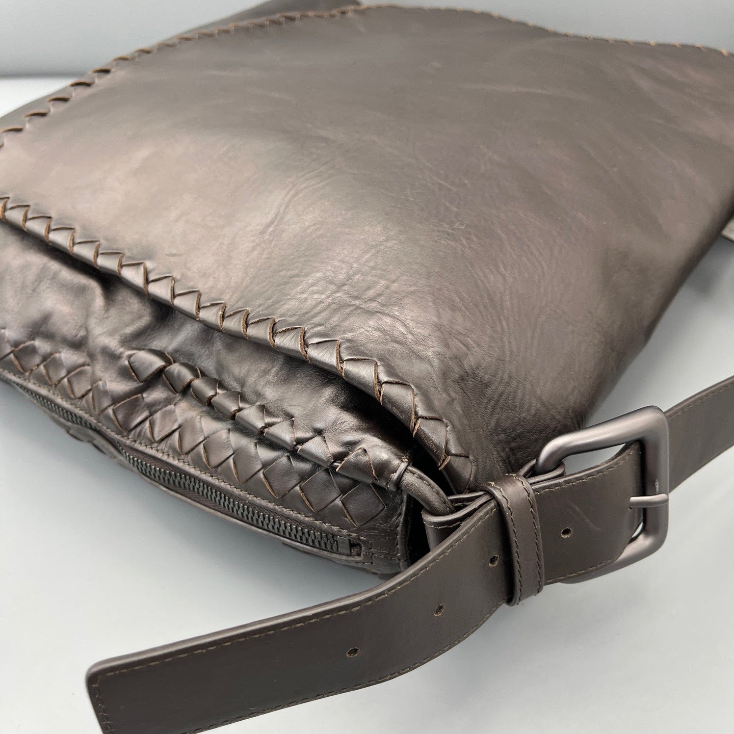 Bottega Veneta Brown Messenger Bag