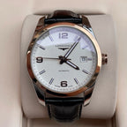 Longines Campanile Series Leather White Automatic (self-winding) watch 40.00 MM L2.785.5.76.5