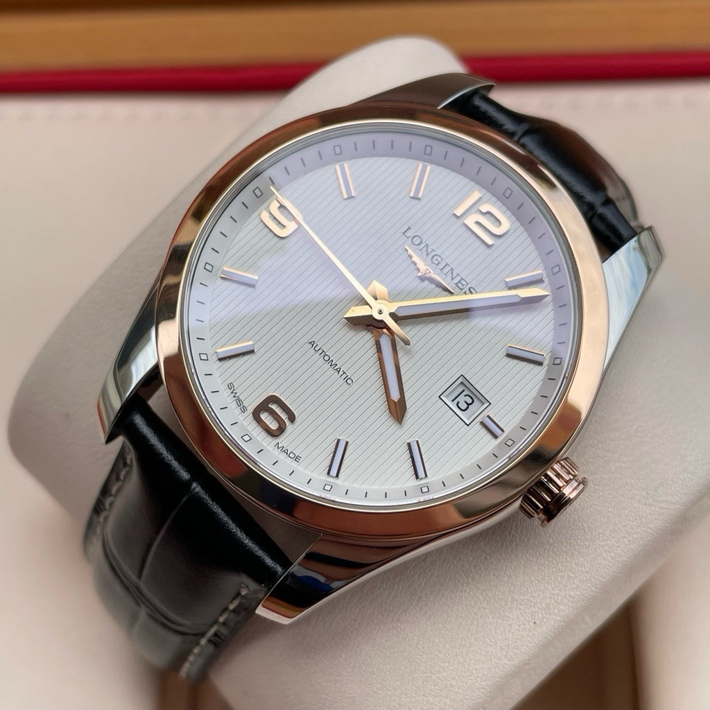Longines Campanile Series Leather White Automatic (self-winding) watch 40.00 MM L2.785.5.76.5