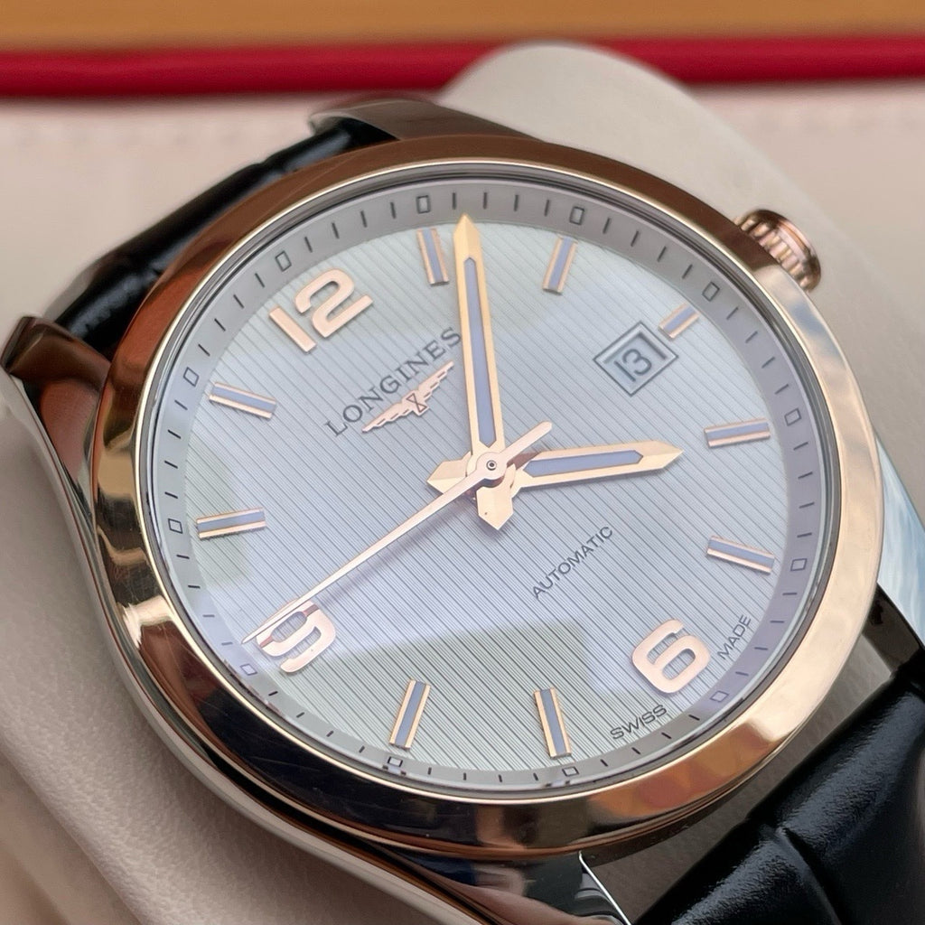 Longines Campanile Series Leather White Automatic (self-winding) watch 40.00 MM L2.785.5.76.5